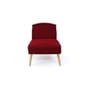 Recame Fabric Chaise Lounger in Maroon Colour