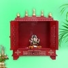 D'Dass Sheesham and Mdf Wooden Home Temple For Pooja Mandir For Home