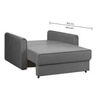 Flycon  Pull Out Sofa cum Bed  in Grey Colour