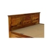 Stainfleld Sheesham Wood Queen Size Bed Box Storage Storage Honey OakOak Finish (60 x 78 inches)