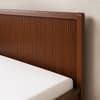 Nivaan Solid Wood Compact King Bed Box Storage Provincial Teak Finish Mattress 72 x 72 Inches