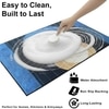 Luxe Home Blue Moon Design Rubber Doormat -(35x58 cm)