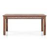Fidora 6 Seater Dining Table In Teak Finish