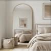 The Artment Vista Gold Arch Frame Unbreakable Floor Mirror For Home (160 X 50 CM)