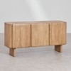 Adonis Solid Mango Wood Sideboard with 3 Door in White Wash Finish
