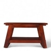 Alison Sheesham Wood Accent Rectangle Coffee Table In Honey Finish