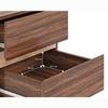 Rodrigues Bedside Table 2 Drawer Rolex Brown Colour