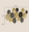 W-Alora Abstract Metal Wall Decor in Multicolor Set of 1