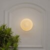 Hollis Shine Brass & Frosted White Wall Light