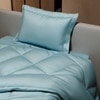 Stoa Paris Comforter for Single Bed, 300TC Satin Comforters in Dreamy Blue