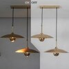 Cornel 2 Light Gold Metal Hanging Pendant Light