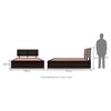 Terence Hydraulic Storage Bed (Solid Wood) (Mahogany Finish, King Bed Size)