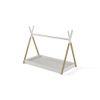 Camping Out Engineered Wood Bed in White Colour