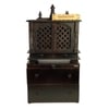 D'Dass Multi Color Mdf and Sheesham Wooden Temple With Cabinet For Pooja