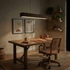 Artline 36 Brown Solid Wood Single Hanging Light