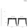 Cary 4 Seater Dining Set In Dual Tone Finish