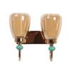 Eliante Seen Iron Wall Light With Glass In Gold Colour