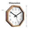 Classic Numerals Old-School Charm Wooden Wall Clock