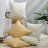 Set Of 5 Jacquard Square Cushion Covers