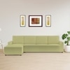 Left Aligned 3 Seater Left Aligned Chaise Lime Green Sofa Cover