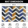 Luxe Home Macau Zigzag Bath Mat (40x60 cm)- Yellow