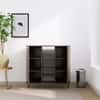 Hexa Engineered Wood Bookshelf Multipurpose Storage Rack in Flower Wenge Colour