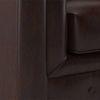 Winchester 3 Seater Half Leather Sofa in Chocolate Colour
