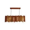 Palisade 36 Centrum Brown Wooden 3 Series Hanging Lamp