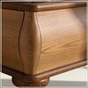 Elowen Softline King Size Bed in velvet With Oak wood Frame & Hydraulic Storage