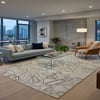 Monstera Carpet Size 7.7x5.1 ft.