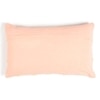 Rhombus Patterned Pink Lumbar Cushion Cover