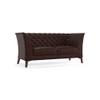 Weston 2 Seater Half Leather Sofa in Chocolate Colour