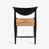 Saanra Solid Wood Dining Chair in Black Colour