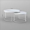 Luxurious Lustre Metal Nesting Coffee Table