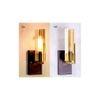 Brass Grove Amber Glass Wall Light