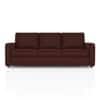 Apollo 3 Seater  Fabric Sofa In Deep Crimson Velvet Colour