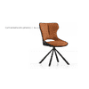 Tulip Swivel Dining Chair In Tan Colour