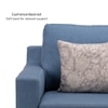 Stevens 2 Seater Fabric Sofa in Turkish Blue Colour