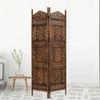 Lendall Solid Wood 4 Panel Room Divider