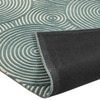 Presto Blue Geometric Hand Tufted Wool Carpet 6X9 Feet