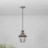 Nolan Single Light Ceiling Pendant In Antique Brass Finish
