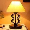Lilah Yellow cotton Shade Iron Table Lamp