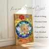 Abstract Mandala Lotus Koi Fish Canvas Wall Art 22 x 34 Inch