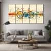 The Castle Decor Cycle Wall Painting Wooden Framed 27x48 Inch