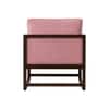 Aura Boucle Fabric Arm Chair in Pink Colour