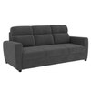 Alvaro Velvet 3 Seater Sofa Dark Grey Color