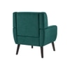 Azriah Boucle Fabric Accent Chair in Green