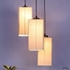 Apollo Grey Fabric Cluster Hanging Light