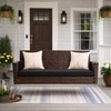 Carry Bird Wicker Patio Furniture Outdoor Balcony Swings In Brown And Black Colour