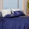 Stoa Paris Super King Size Enriched Cotton Bedsheet with 4 Pillow Covers  Size Ind Indigo